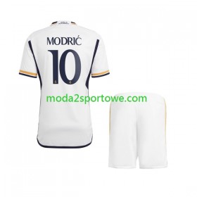 Koszulka Real Madryt Luka Modrić 10 Dziecięcy Domowe Stroje Piłkarskie 2023/24 Krótki Rękaw
